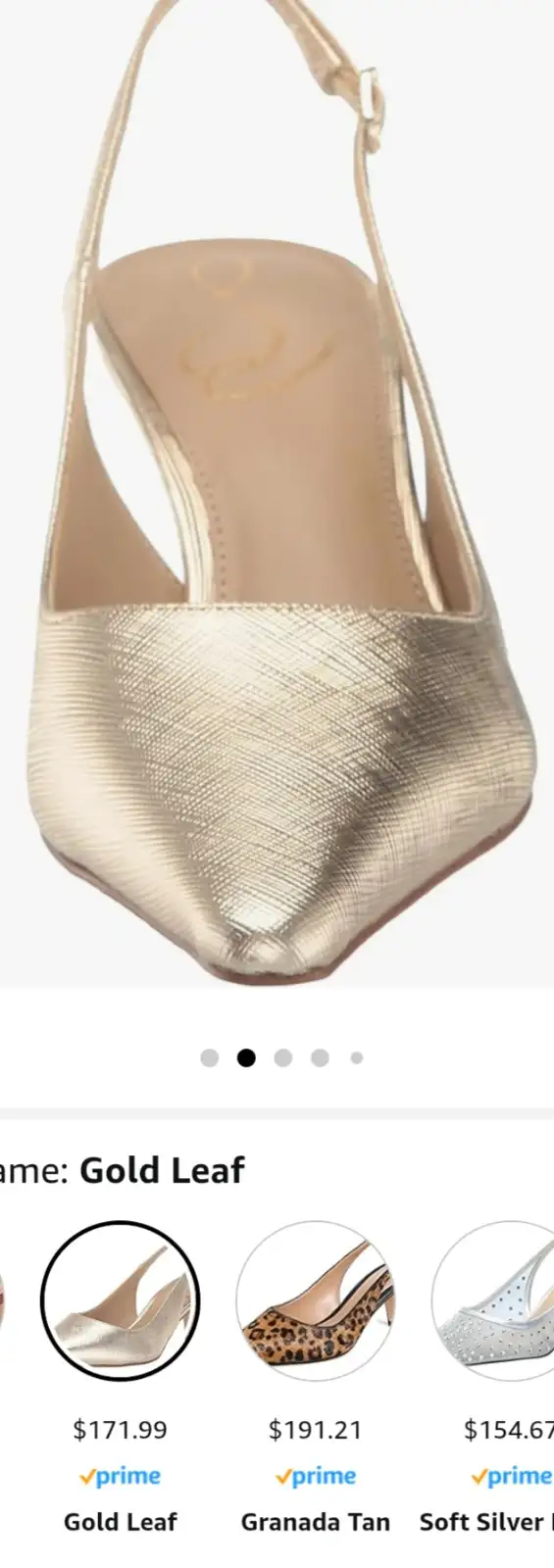 Gold matte kitten heel sling back shoe size 10 in Women's - Shoes in Mississauga / Peel Region - Image 10