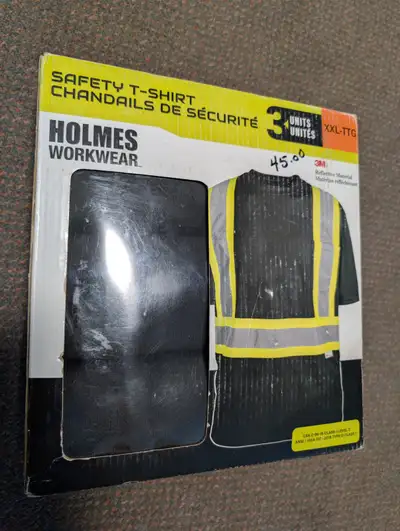 Holmes Workwear High-Visibility Short Sleeve T-Shirt, 3-pack-$15, View more