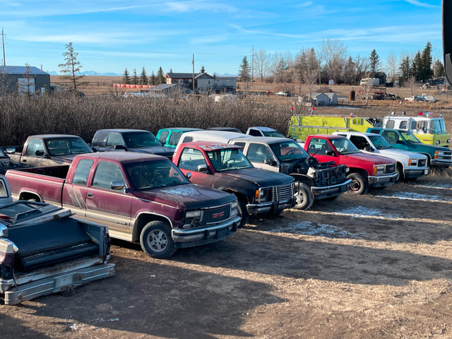 PARTING OUT 20 1988 - 1998 OBS CHEV AND GMC TRUCKS 2 & 4WD PARTS in Other Parts & Accessories in Lethbridge