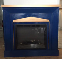 Rare electric fireplace (cobalt Blue) 