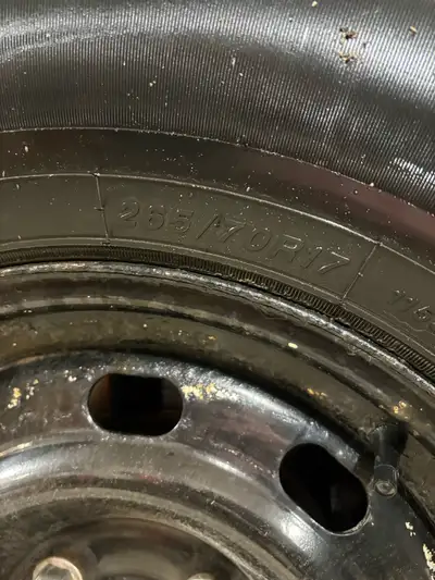 265/70R17 winter tires no tire pressure sensors. Have one more winter one them. Asking $450 OBO