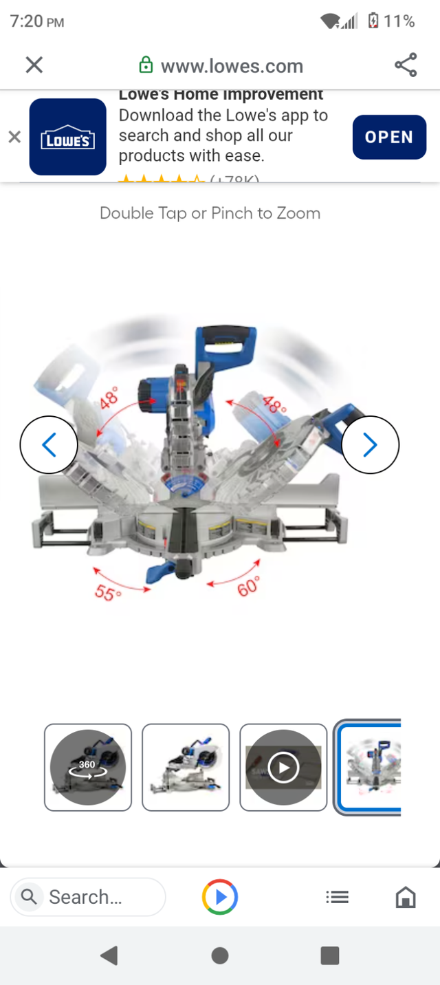 Kolbalt 12"  duel bevel "15 AMP"  sliding miter saw in Power Tools in City of Toronto - Image 9