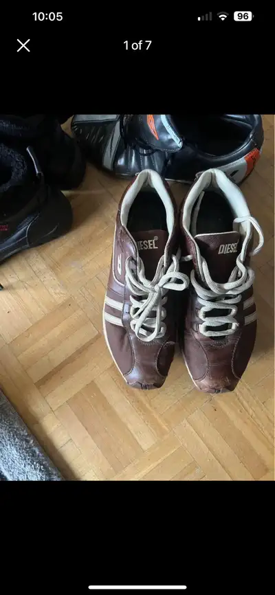 Women brown diesel shoes size 8, View more