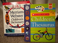 Webster Children's Dictionary & Children’s Thesaurus - $25 obo 