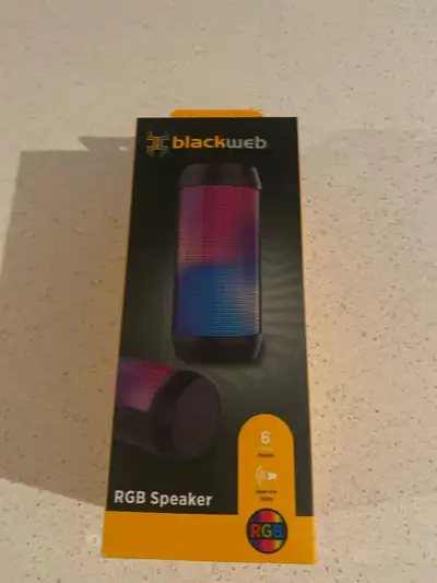 black web RGB speaker BNIB, View more