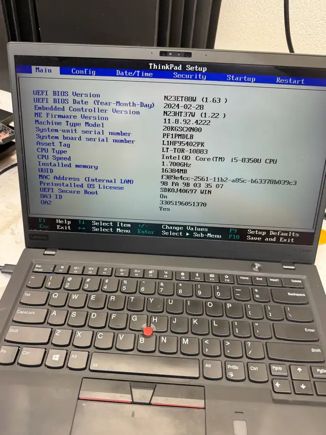 x1 carbon 7th gen