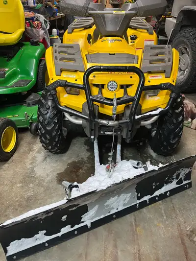 2004 Bombardier Quad with plow, View more