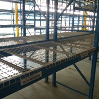 Used universal mesh decks for pallet racking 42” x 46”