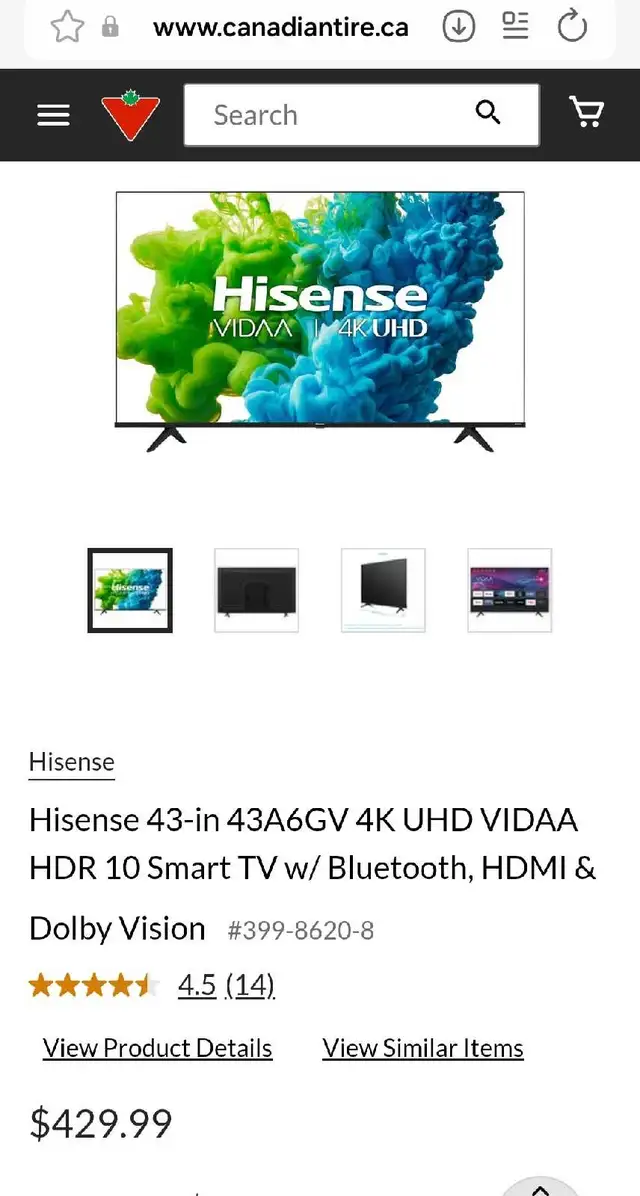 43" UHD VIDAA HDR 10 SMART TV W/BLUETOOTH $170 in TVs in City of Toronto - Image 11