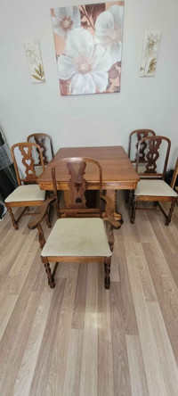 Antique dining table set