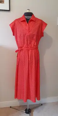 Vintage 1970s/1980s red dress