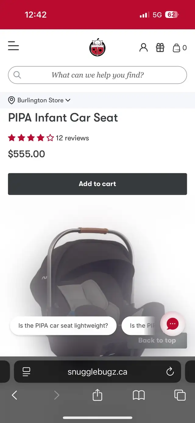 Nuna PIPA Infant Car Seat in Strollers, Carriers & Car Seats in Ottawa - Image 4