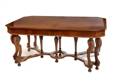 Antique Dining Table Set and Sideboard, View more
