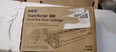NEC SuperScript 860 Superfine Toner Cartridge Black 20-080 New Sealed Pickup: Warden & St. Clair, Sc...