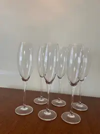Crystals Champagne Glasses- set of 6