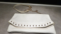 White Genuine Leather Purse