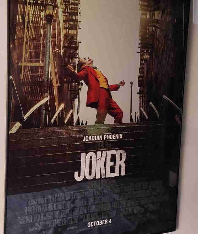 Joker Movie Poster Original Framed in Other in Peterborough