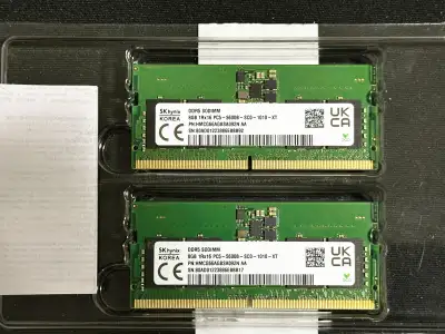 SK hynix DDR5 SODIMM 16GB 5600MHz CL40 (2x8GB), View more