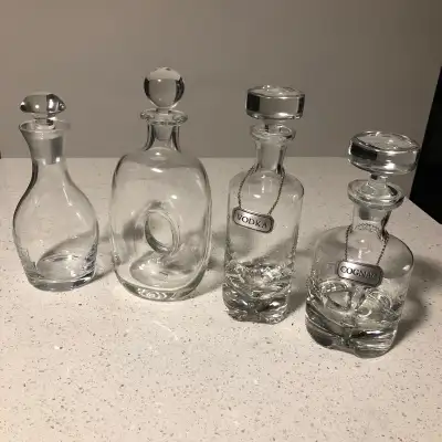 Liquid / alcohol decanters decorative glass bottles, View more