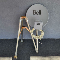 Satellite TV bell antenna + tripod 