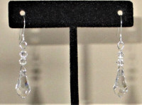 SWAROVSKI CRYSTAL PIERCED EARRINGS