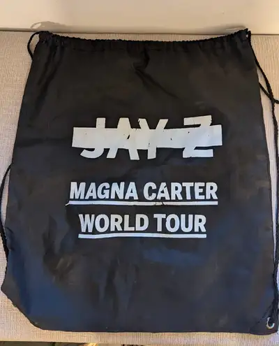Jay-Z Magna Carter World Tour Drawstring Bag, View more