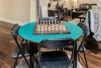 REDUCED! Card & Games Table with 4 Folding Chairs for Sale!!