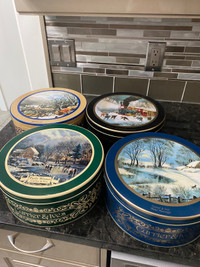 Collectible  tin containers 