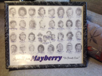 Cast [repro ] Signatures from MAYBERRY " The Friendly Town "