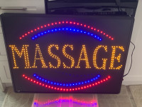 Large LED light up Massage Sign