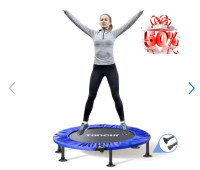 Toncur 40" Foldable Fitness Trampoline Stable & Quiet, for Adult