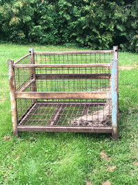 Steel crate with folding sides $70