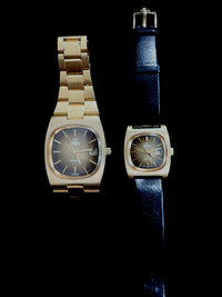 Vintage Omega Geneve Gold Plated Watches -his and hers
