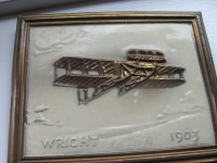 Brass Plaque Commemorating The Wright Bros. 1903