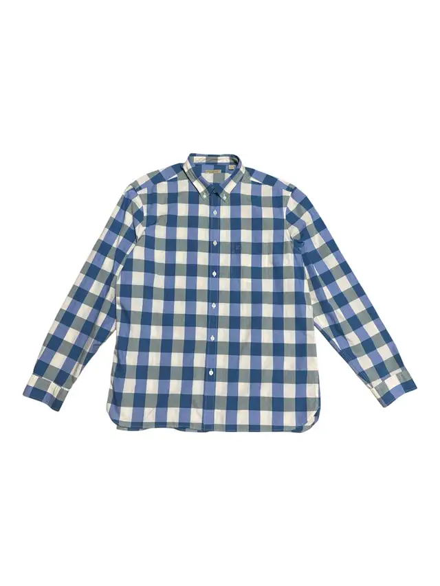 BURBERRY Men's Nova Checks Cotton LS Shirt - Blue/White, XXL in Men's in Ottawa - Image 2