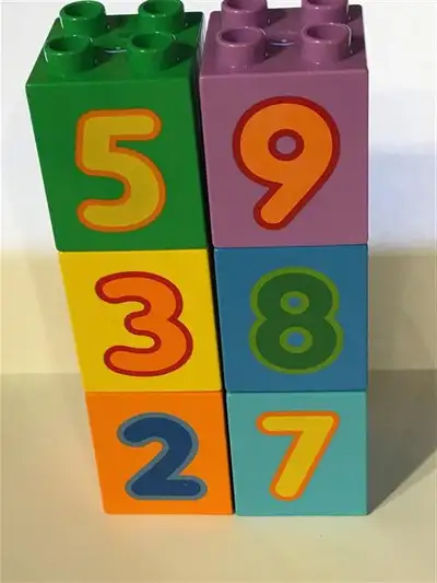 Lego Duplo Printed Blocks: Lego Duplo Number blocks - $3 Lego Duplo Printed blocks (eyes and Lego lo...