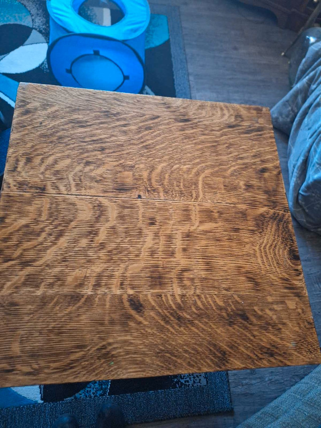 QUARTER SAWN tiger oak parlor table in Other Tables in Calgary