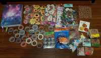 Tons of Scrapbooking craft supplies washi tape stickers