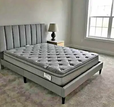 Queen Bed Frame and Mattress , View more