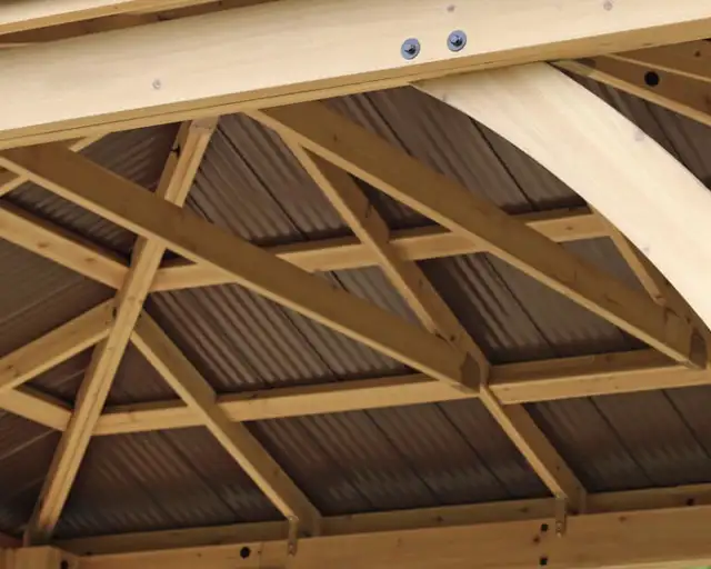 BRAND NEW IN BOX 12’ x 14’ MERIDIAN YARDISTRY GAZEBO $4400 in Patio & Garden Furniture in Windsor Region - Image 6