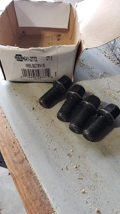 Wheel bolts from a Jetta