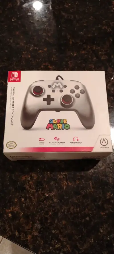Nintendo switch, manette super mario, manette avec fil, View more