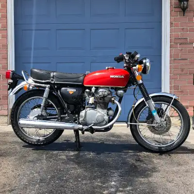 Alright so we have this almost all original CB 350 twin. I bought it as a project bike as a project...