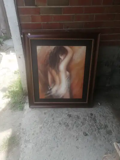 Painting of a woman framed, View more