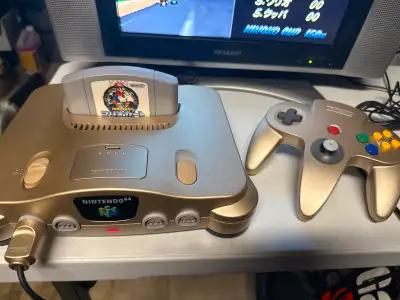 Nintendo 64 System Bundle (Gold, Japanese Version), View more