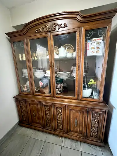 Solid Wood Dining Hutch / China Cabinet, View more
