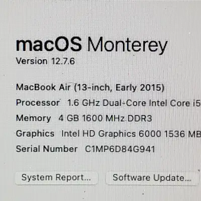 2015 Macbook Air, View more
