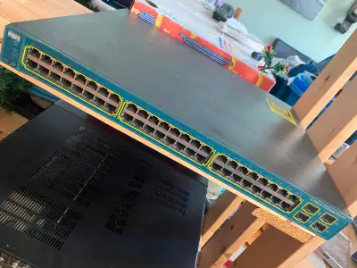 48 10/100 managed rackmountable switch with 4 SFP Gigabit Ethernet ports. SMI feature set includes a...