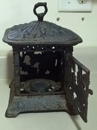 Antique Cast Iron Hanging Candle Holder