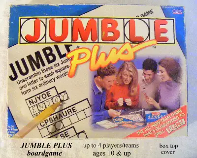 Vintage Jumble Plus word boardgame 4 players/teams, ages 10 & up, View more